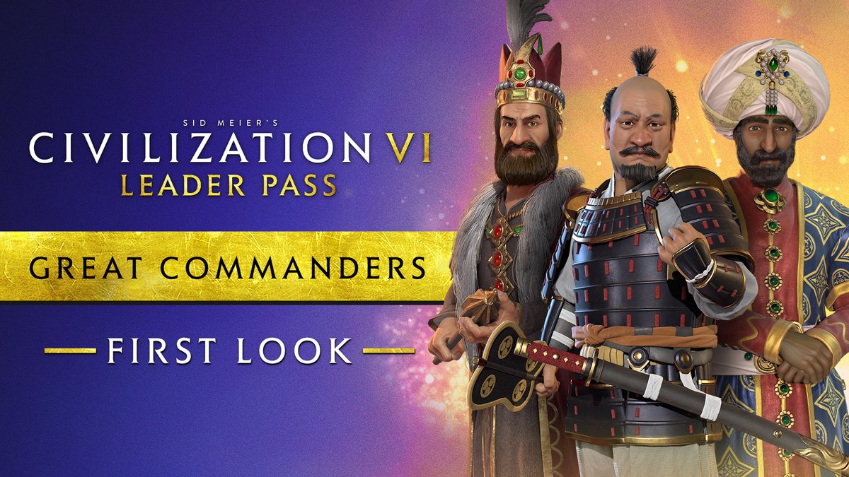 The 𝗚𝗥𝗘𝗔𝗧 𝗖𝗢𝗠𝗠𝗔𝗡𝗗𝗘𝗥𝗦 have joined the fight. Dominate the land, skies, and sea with the latest Firaxis Games First Look 👀 👉 Out NOW on on Steam, Epic, Mac App Store, and iOS!