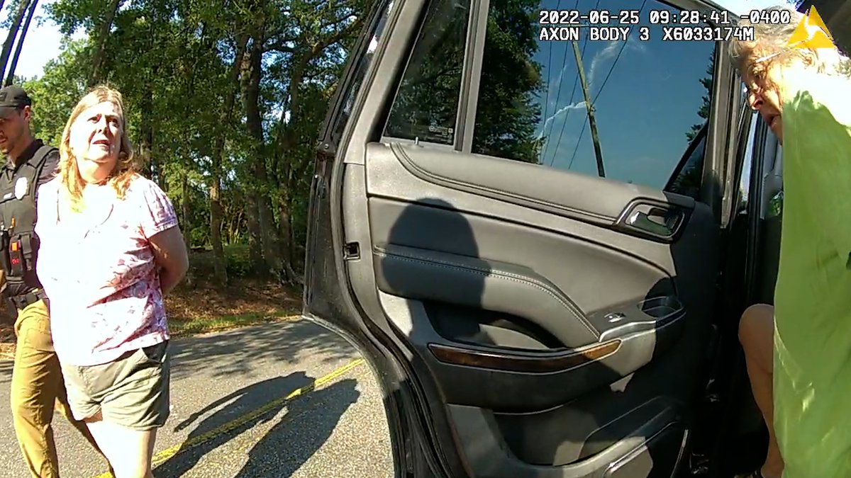 Body cam footage from the Wetumpka Police Department shows the arrest of 61-year-old Mary Alston and 85-year-old Beverly Roberts for feeding and trapping feral cats to have them spayed or neutered. More: