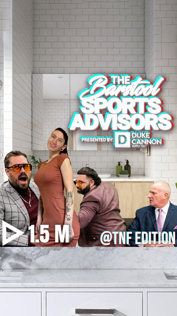 "The 49ers are 10x better than the Seahawks, so I have to take Seattle +3.5" - Big Cat The TNF Barstool Sports Advisors pick is in, presented by Duke Cannon Supply Co.