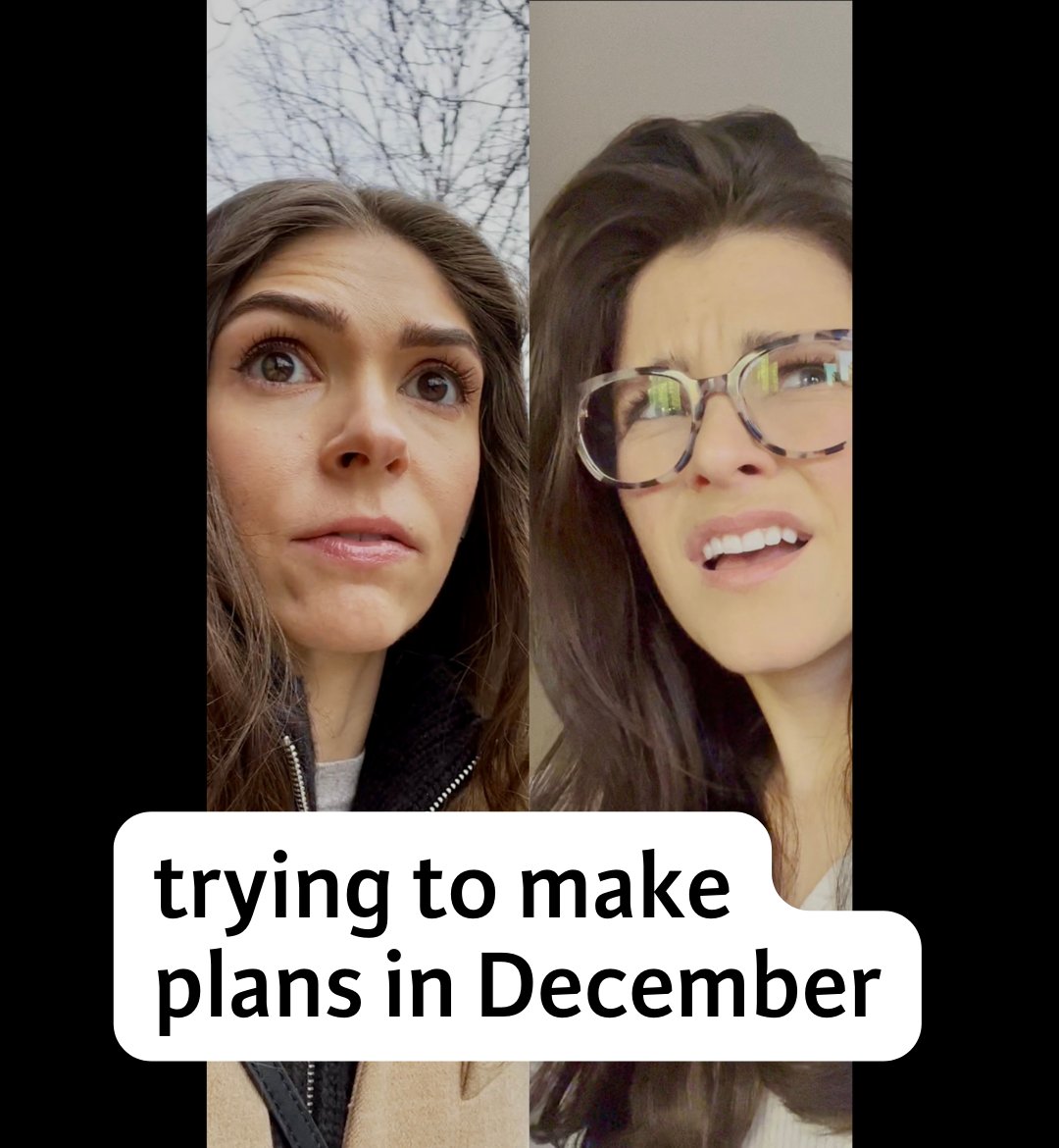 trying to make plans in December 🫠 (w/ The Official Shannon Fiedler)
