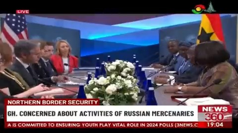 President Akufo-Addo concerned about presence of Russian mercenaries on Ghana’s border with Burkina Faso. #3NewsGH #TV3GH