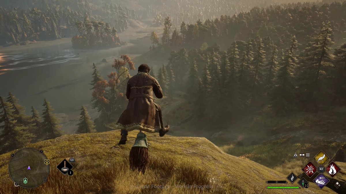 hogwarts legacy lets you hop on your broom any time you want and fly wherever you want