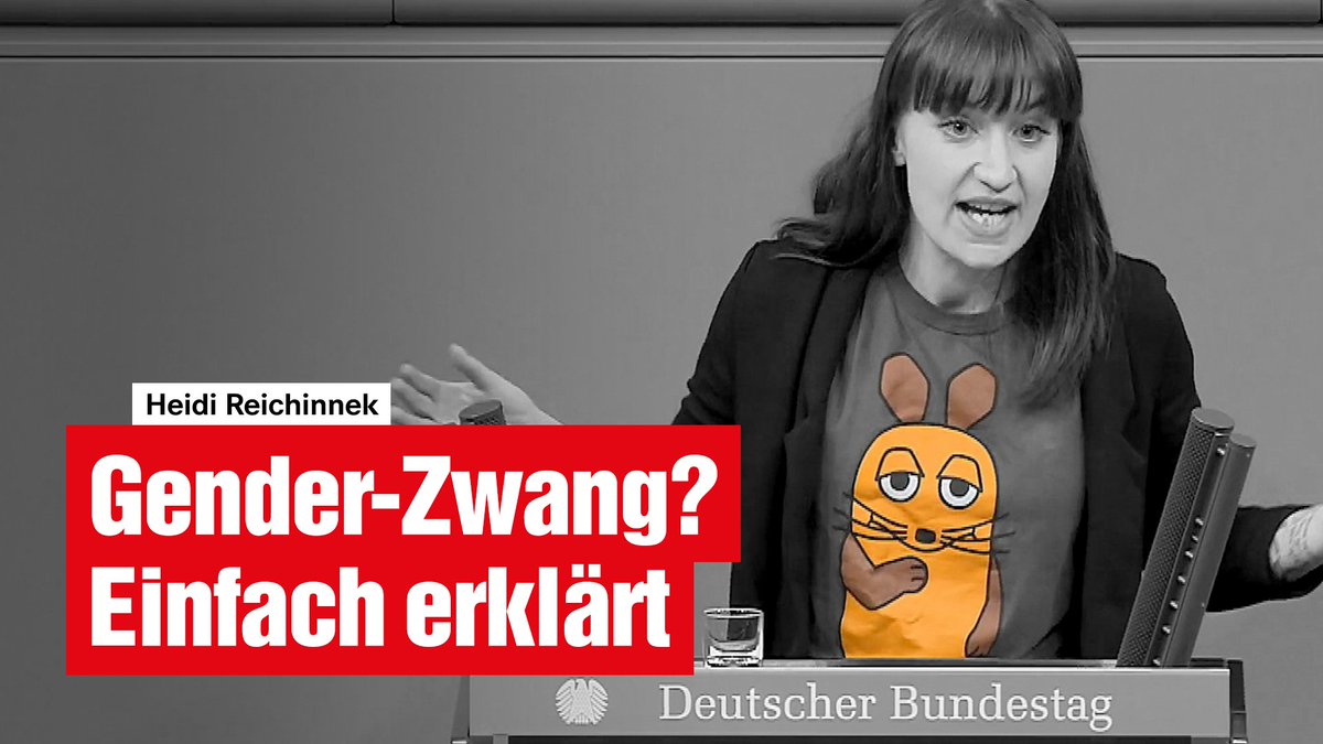 Klingt komisch, ist aber so: Sprache ändert sich, ob die #noAfD das will oder nicht. Es gibt keinen Zwang, geschlechtergerechte Sprache zu nutzen, aber es gibt viele Studien, die belegen, dass sich die Sichtbarkeit von Frauen und queeren Menschen dadurch erhöht. Heidi Reichinnek