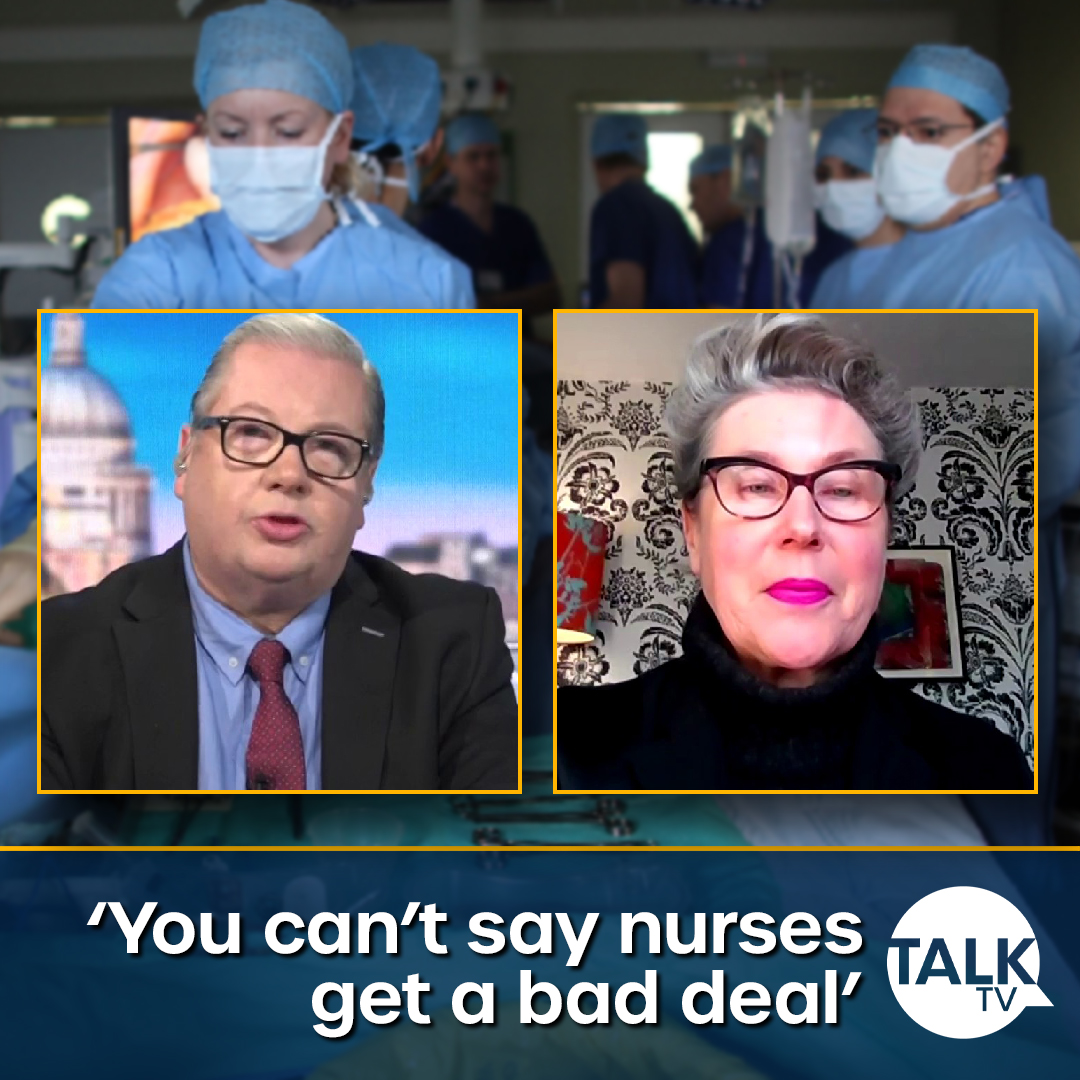 Mike: "The average nurses salary is £35k and you have a 36.5 hour week. You can't tell me you're having a bad deal financially".