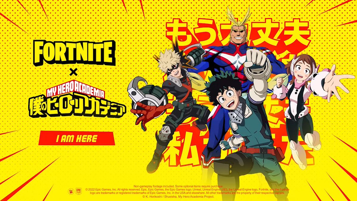 Go Beyond! Plus Ultra! Four mighty Heroes from the world of My Hero Academia have dropped in with smashing new gameplay, free in-game rewards, a Hero Training Gym experience, and more.
