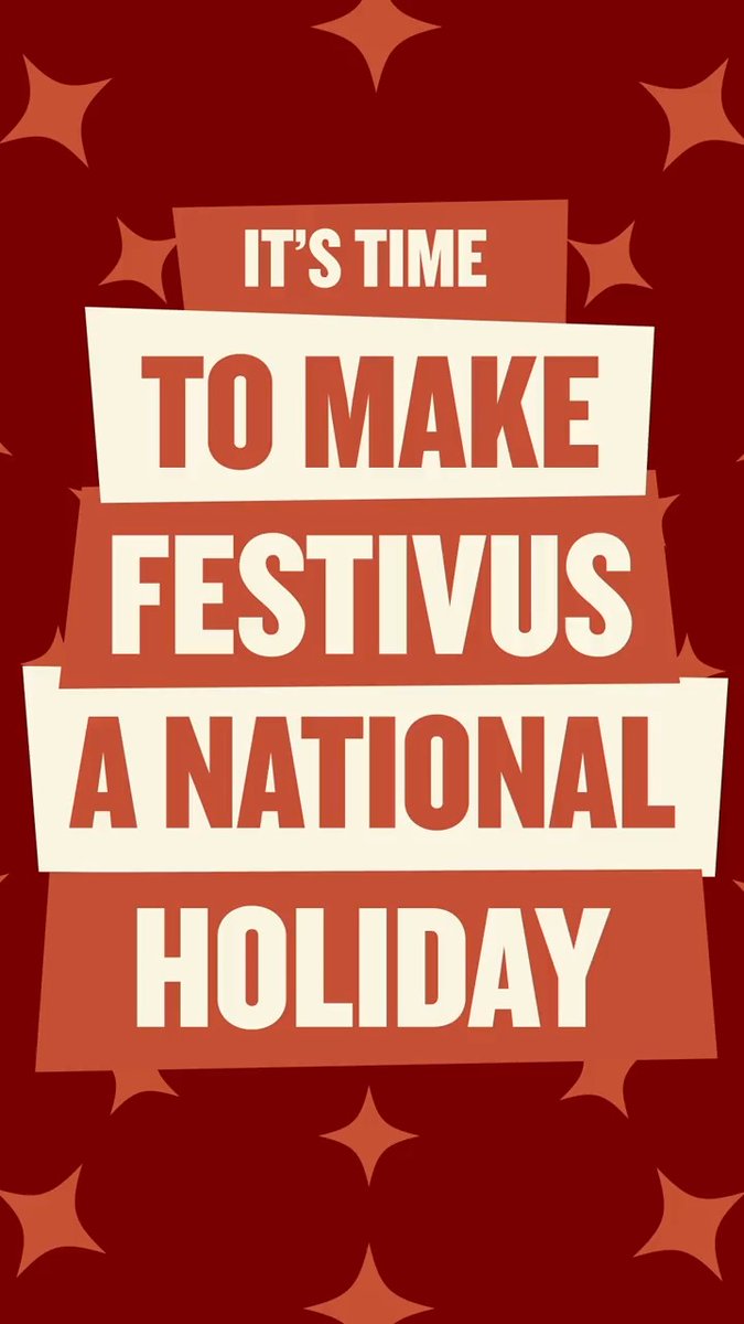 We're doing it! We've launched a petition to make Festivus a national holiday. It's time to honor Frank Costanza's legacy. It's time to #MakeFestivusOfficial! Join the cause.