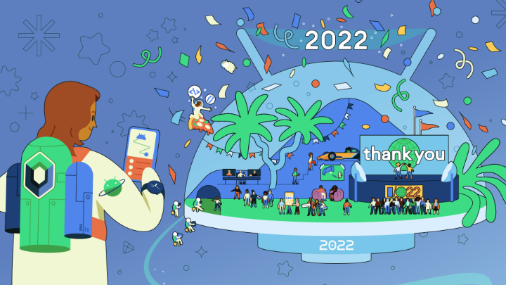 2022 was a special one for the Android community! 📱 #Android13 🖥 Tablets and large screens ⌚ Wearables 🤩 Modern Android Development 🫱🫲 In-person events Watch our end of year recap and download the commemorative poster! →
