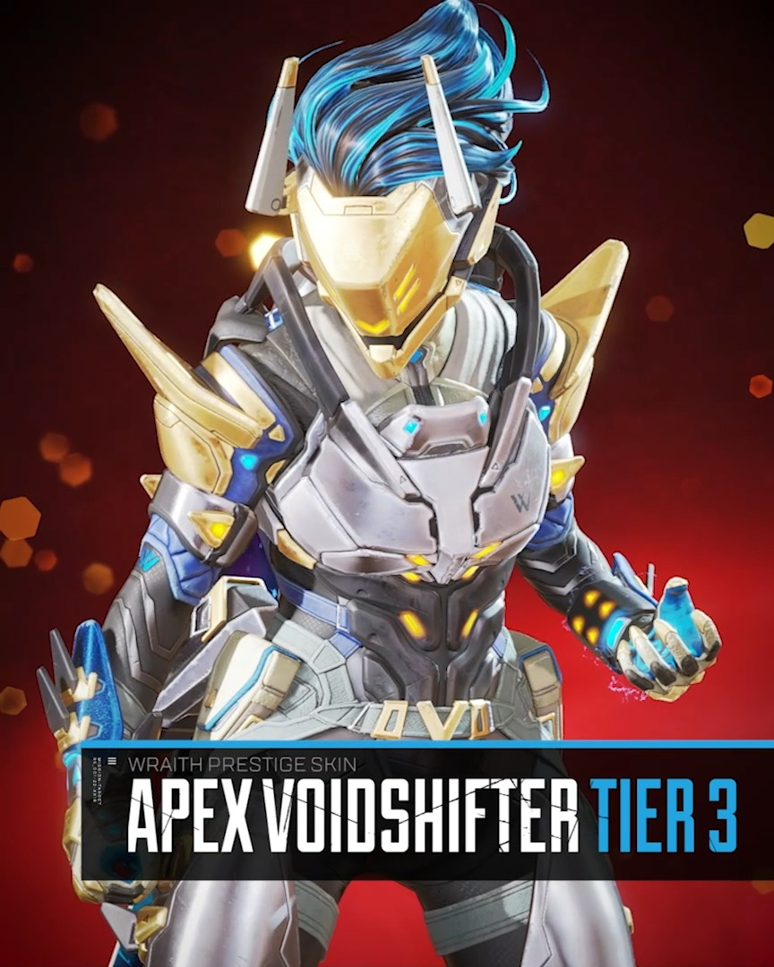 Face your enemies head-on with the Apex Voidshifter skin and show them what you’re made of. Get it as part of the Wintertide Collection Event and start unlocking its final form today 💫