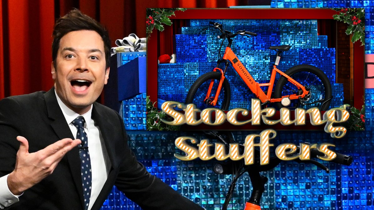 Day 5 of Stocking Stuffers: SONDORS Smart Step ReCycled e-bike! #FallonTonight