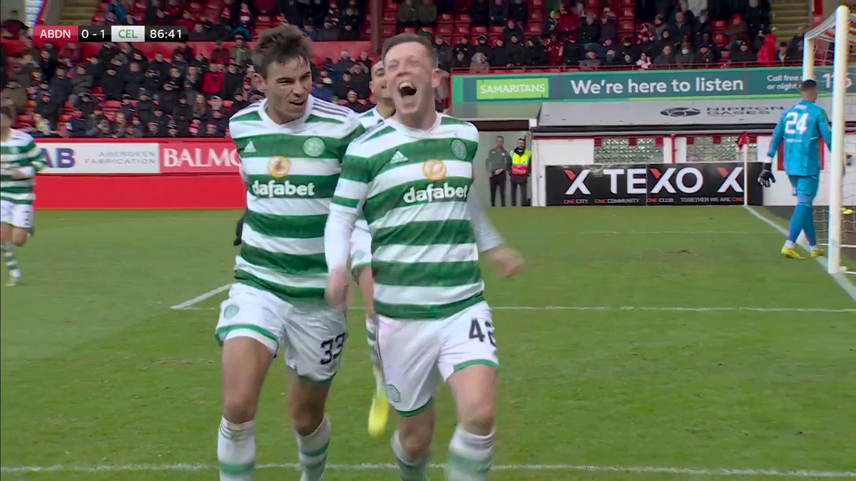 BACK WITH A BANG 💥 Callum McGregor rifles home and Celtic take the lead 🟢⚪