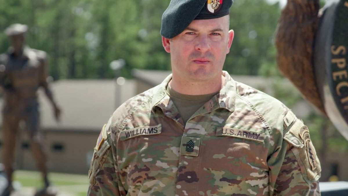 Master Sergeant Matthew Williams and his wife Kate talk about Matthew being awarded the Congressional Medal of Honor and the importance of service and sacrifice during #WWETroops.