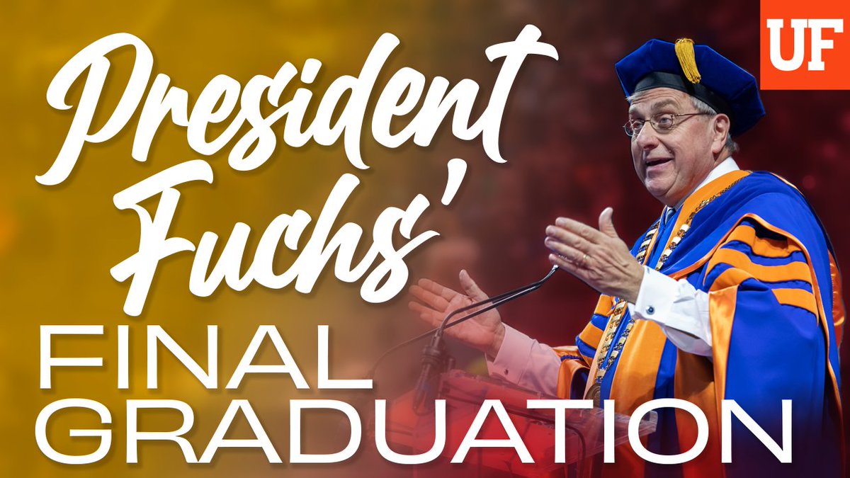 At his final #UFgrad ceremony as president, UF's "Gator dad" looks back on the unforgettable moments shared. From our rise to #5 to April Fools' pranks, Harries and hurricanes, we’ve been through it all. Congrats, #UF22 and x on your many accomplishments! 🧡🎓💙