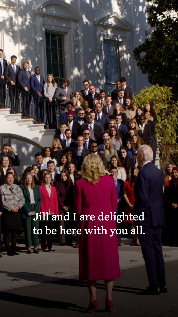 Jill and I were delighted to meet with the Fall Class of White House Interns.