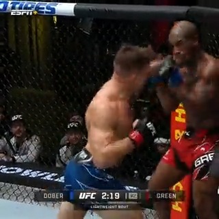 DREW DOBER LAID OUT BOBBY GREEN 😬 #UFCVegas66
