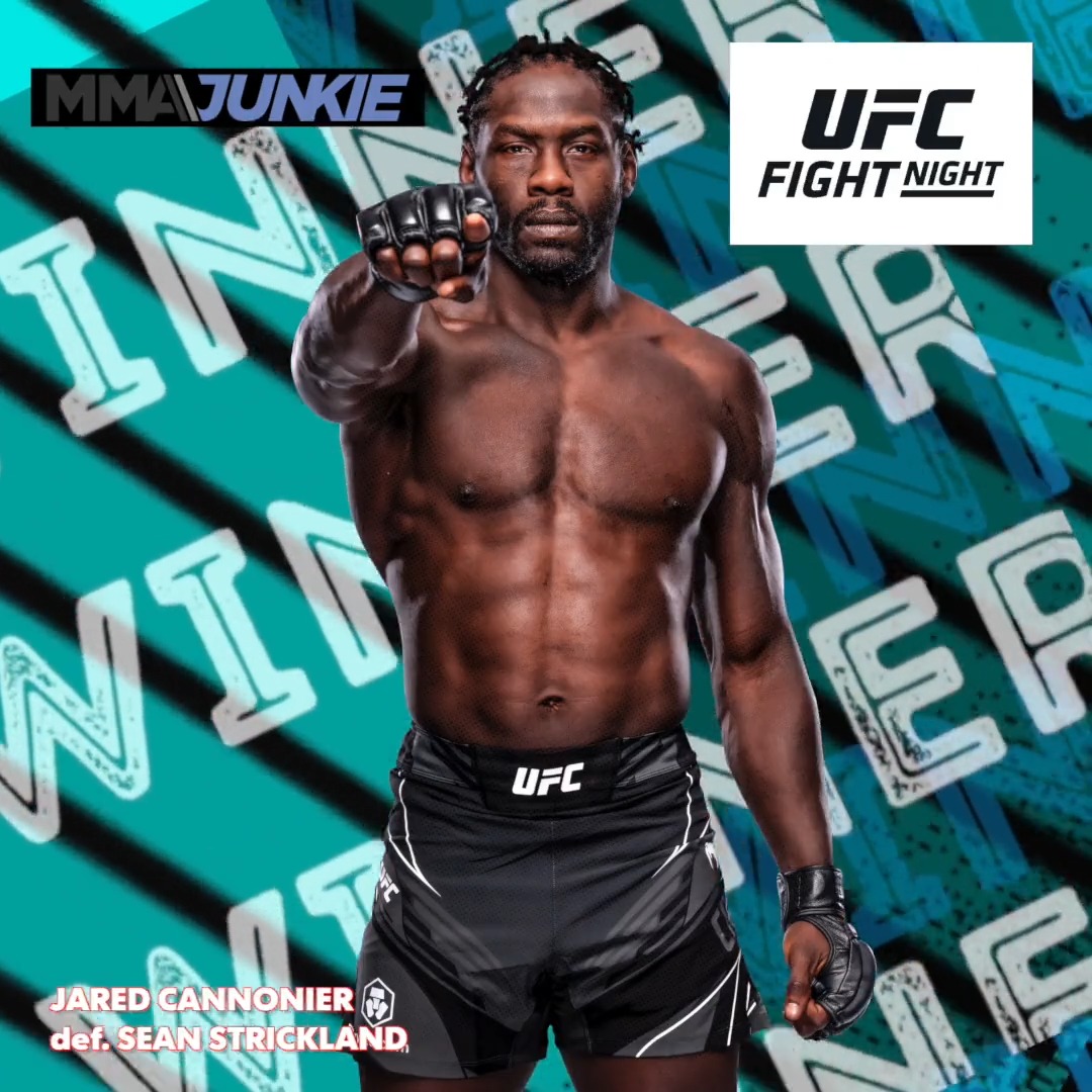 #UFCVegas66 results: Jared Cannonier (Fanda) def. Sean Strickland via split decision (49-46, 46-49, 49-46) Full results: