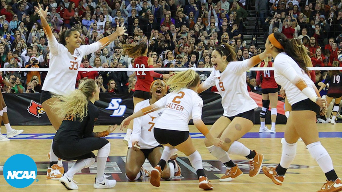 Never a doubt 😅 Watch Texas Volleyball overcome two match points to close out its 2022 title in emphatic fashion.