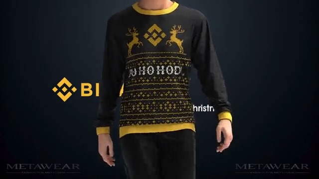 Binance Everything will be evolved to Web 3.0 very soon! And this is Web 3.0 version of #BinanceChristmas sweaters by MetaWear Digital Fashion.🎄