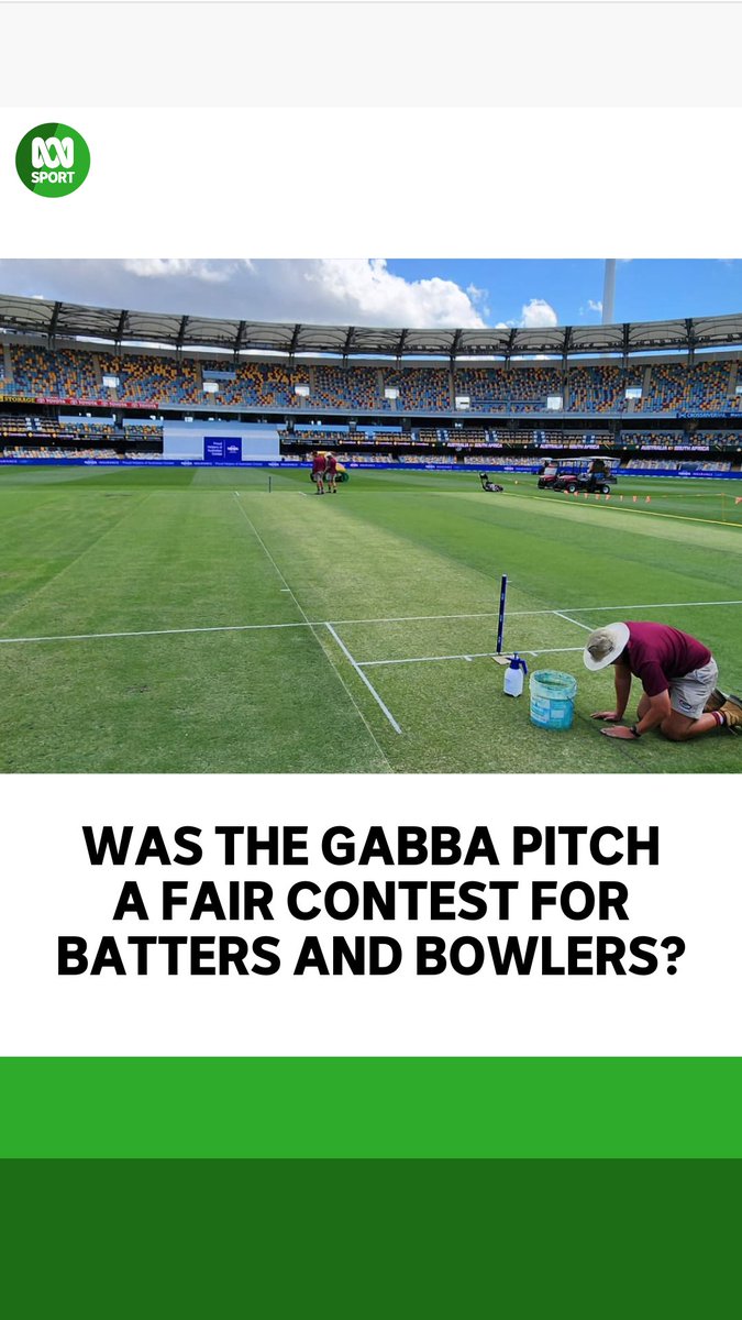 🏏🏟️ Was the Gabba surface befitting for both batters and bowlers? 🤔 🇦🇺 🇿🇦 "Test cricket has to look a certain way ... I don't think it was a very good advertisement for this format," Proteas Men captain Dean Elgar said. 📰 RECAP: #AUSvSA