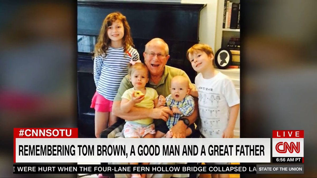 CNN's Jake Tapper 🦅 gives a special tribute to his father-in-law Tom Brown, who passed away this month at the age of 75. State of the Union #CNNSOTU