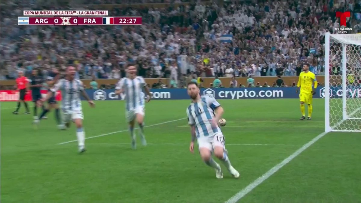 🇦🇷 ¡¡¡GOOOOOOOOOOOOOOOOL DE ARGENTINAAAAAAAAAAA!!! 🇦🇷 🔥 ¡¡¡LEEEEEOOOOOOOOO MEEEEESSIIII!!! ¡¡¡12º GOLES EN COPAS DEL MUNDOOOOOO!!! 🙌 ¡LO GRITA TODO ARGENTINA! 🙌 #ARG 1-0 #FRA #MundialTelemundo #ElMundialLoEsTodo #Qatar2022 #ARGvsFRA
