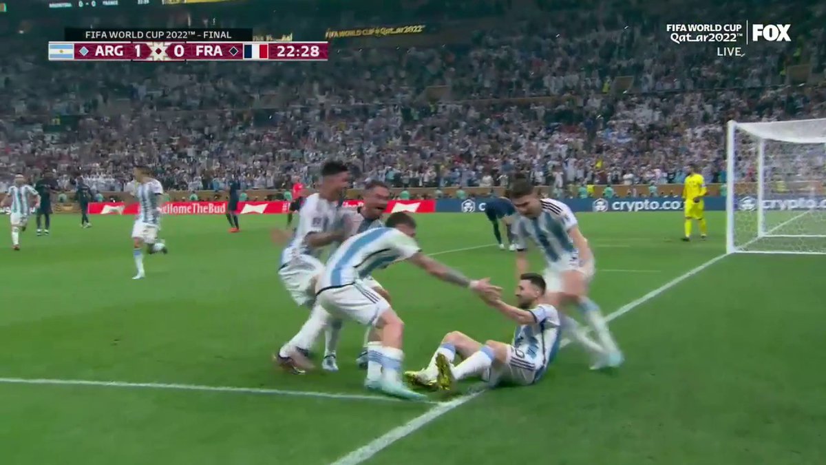 Nobody better on the biggest stage than the GOAT….PESSI