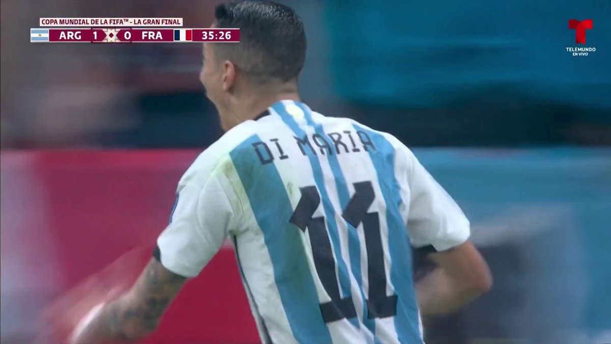 🇦🇷 ¡¡¡GOOOOOOOOOOOOOOOOOL DE ARGENTINAAAAAAAAAA!!! 🇦🇷 🔥 ¡EL ‘FIDEO’ ÁNGEL DI MARIAAAAAAAAAA! ¡GOLAZO ARGENTINOOOOOO! 🔥 #ARG 2-0 #FRA #MundialTelemundo #ElMundialLoEsTodo #Qatar2022 #ARGvsFRA