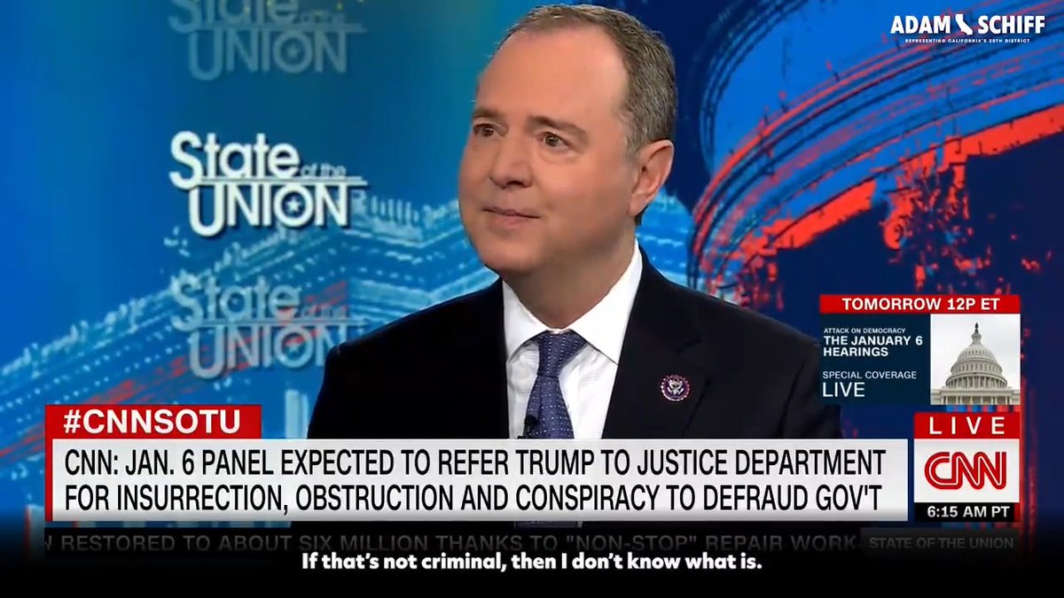 There’s evidence Donald Trump committed criminal offenses in his effort to overturn the 2020 election. He tried to interfere with a joint session. Pressed officials to find votes that didn’t exist. And set a bloodthirsty mob on the Capitol. If that’s not criminal, nothing is.
