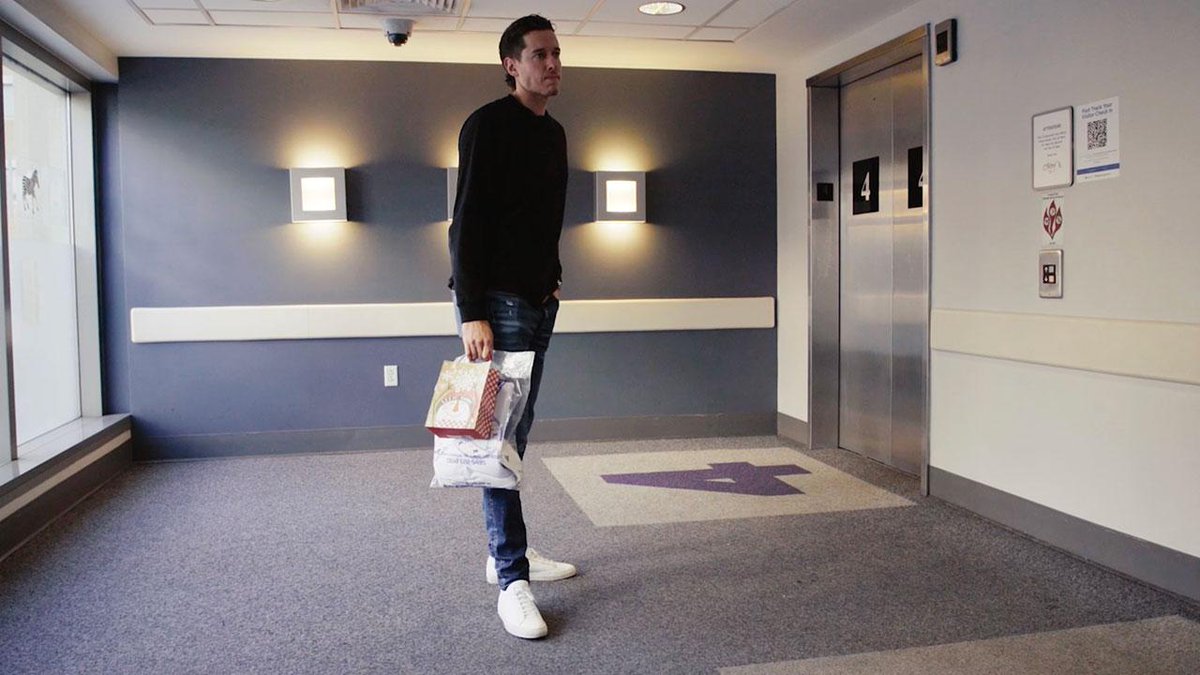 Will was devastated when he learned his 2019 Stanley Cup Champions Christmas ornament was broken. So Jordan Binnington delivered a new one to his room at STLChildrensHospital. #stlblues