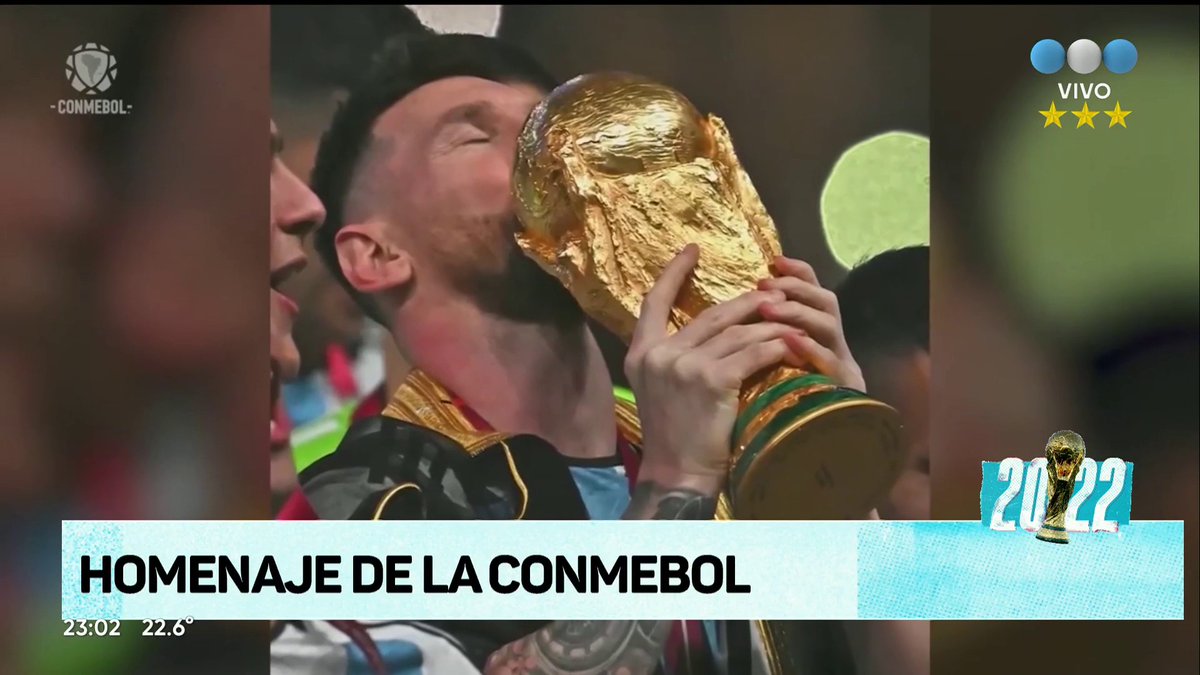 ¿Dónde está Messi? ¡Acá está Messi! ⚽️ Mirá el emotivo homenaje de la CONMEBOL🇦🇷