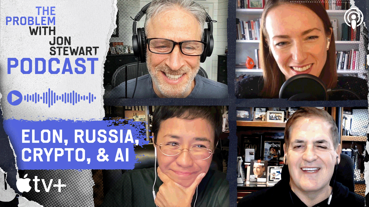 “It’s gonna get worse” – Mark Cuban on disinformation’s power over us. Maria Ressa and Julia Ioffe also join us for a special conversation on social media’s iron grip on humanity, the looming AI takeover, and much more. Full episode out now on Apple Podcasts
