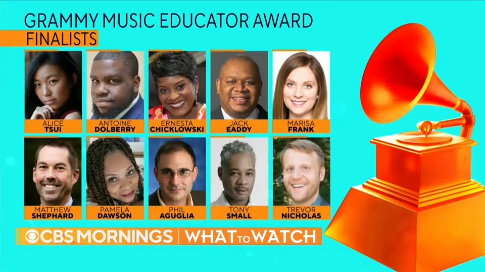 Meet the 10 finalists for the #GRAMMYs 2023 Music Educator Award. The winner, announced during Grammy week early next year, will receive a $10,000 reward and a matching grant to support their school’s music program.