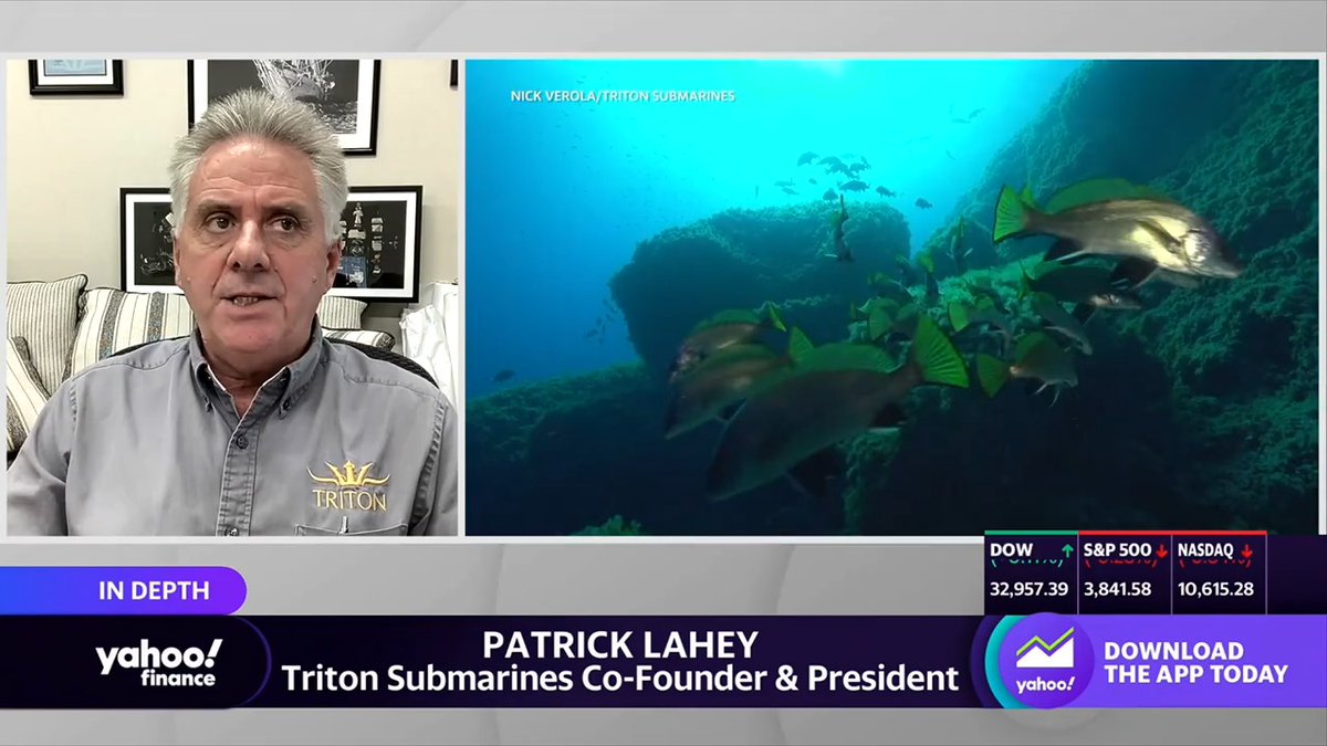 “The subs, while they’re used often for recreation… many of our customers — Ray Dalio and OceanX — become inspired by the things they see and they recognize the potential these vehicles have to excite other people,” @tritonsubs President Patrick Lahey says. Full comments:
