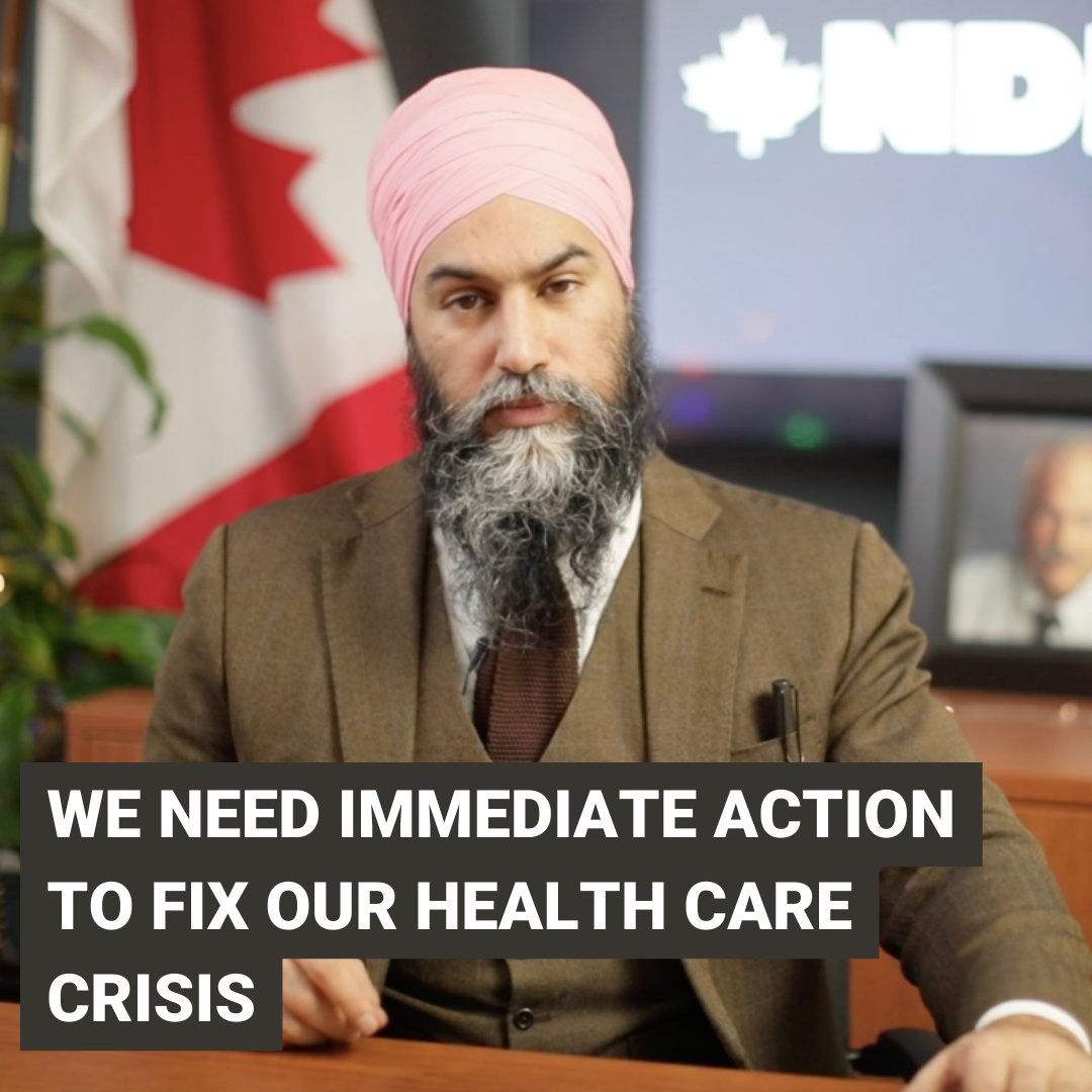 We're in the middle of a national health care crisis. For years, Justin Trudeau has said the right things — but hasn't followed up on his promises. It's time to get to work. Get more health care professionals trained and working. Respect them with better pay and conditions.