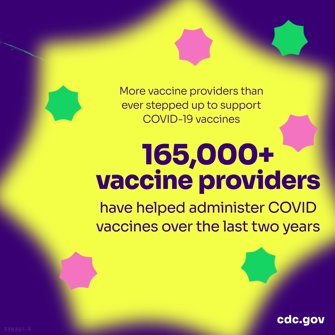 This month marks two years since the first #COVID19 vaccine was administered in the U.S. Although too many lives have been lost to COVID-19, vaccination has helped save millions of lives. Get an updated booster if you have not yet received one.