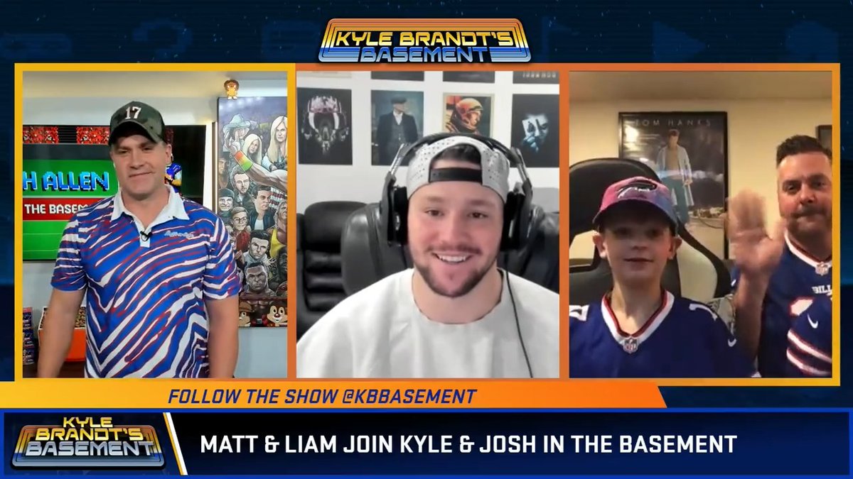 Liam Lynch, a brave 9-year old who received encouragement from Josh Allen as he battled Non-Hodgkin's lymphoma at @OCHBuffalo, meets his hero and gets invited to the next Buffalo Bills home game. 🔗: