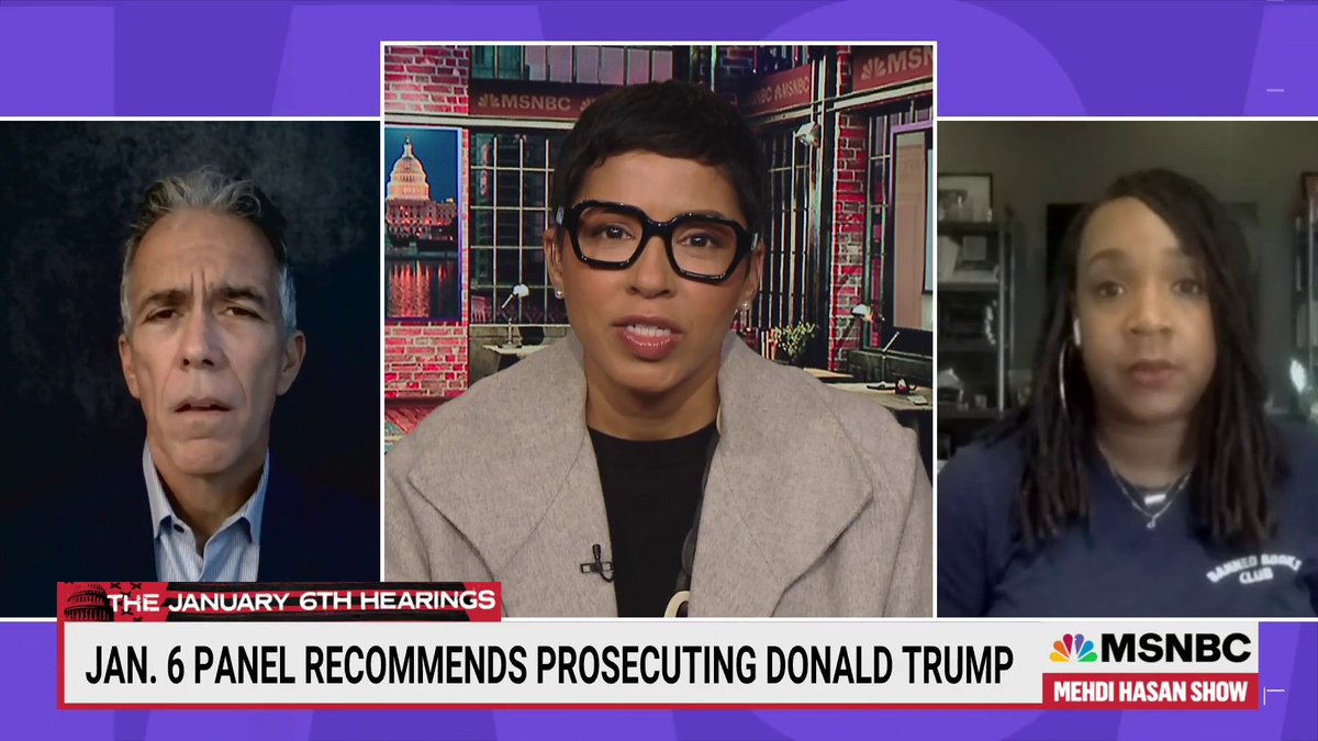 The 1/6 panel referred Donald Trump to the DOJ for criminal prosecution. Now it’s in the hands of AG Merrick Garland. "Frankly, if they do not act and indict Donald Trump," Danielle Moodie says, "then we truly do live in a banana republic." Watch her and Joe Walsh weigh in: