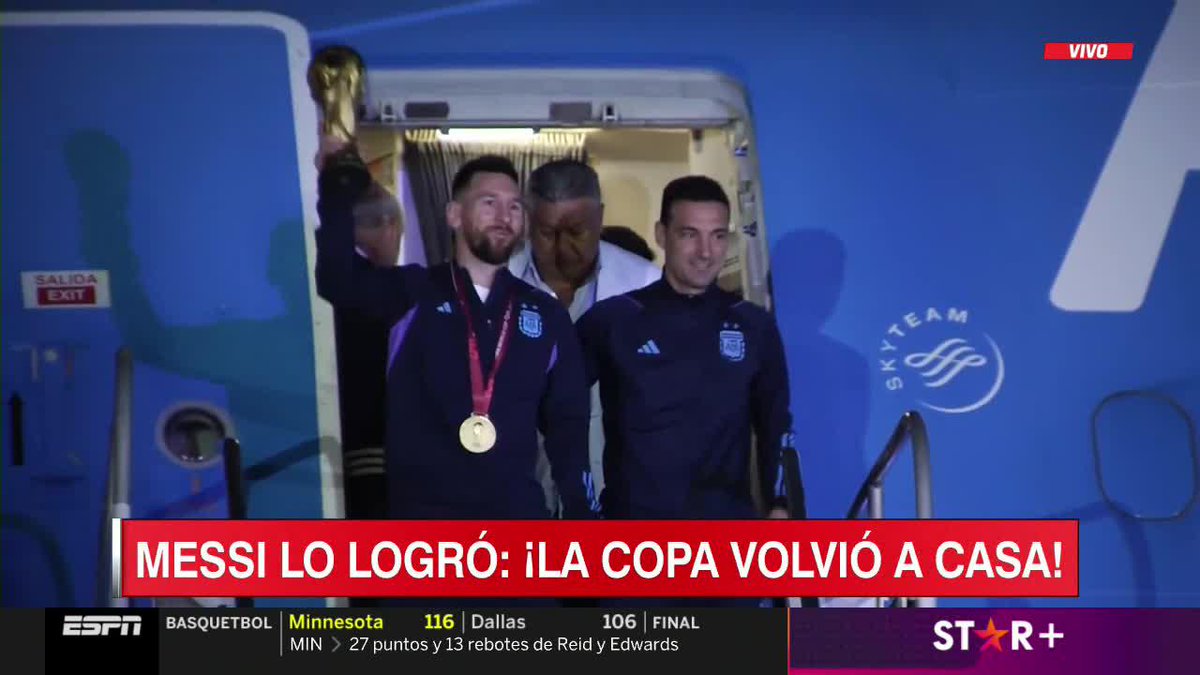 ¡LEO MESSI NOS TRAJO LA COPA DEL MUNDO A CASA! ¡BIENVENIDOS A ARGENTINA, CAMPEONES!