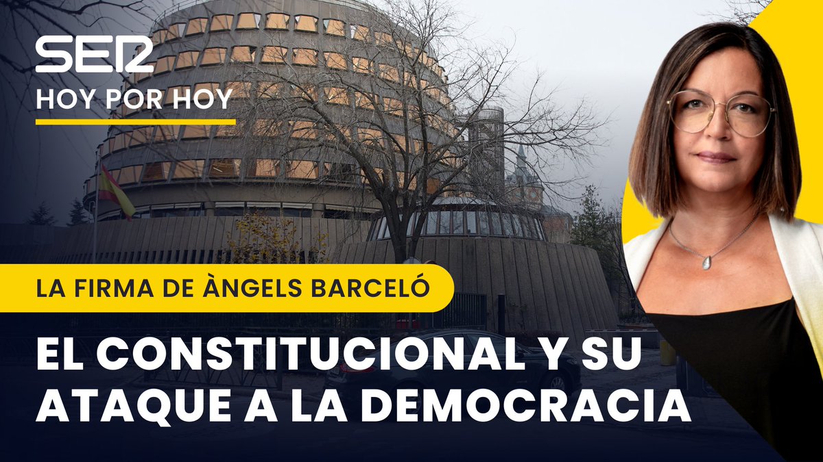 El Tribunal Constitucional ha consumado su ataque a la democracia. Los jueces conservadores se han colocado ya, definitivamente, fuera de la ley. 🎙 Àngels Barceló.