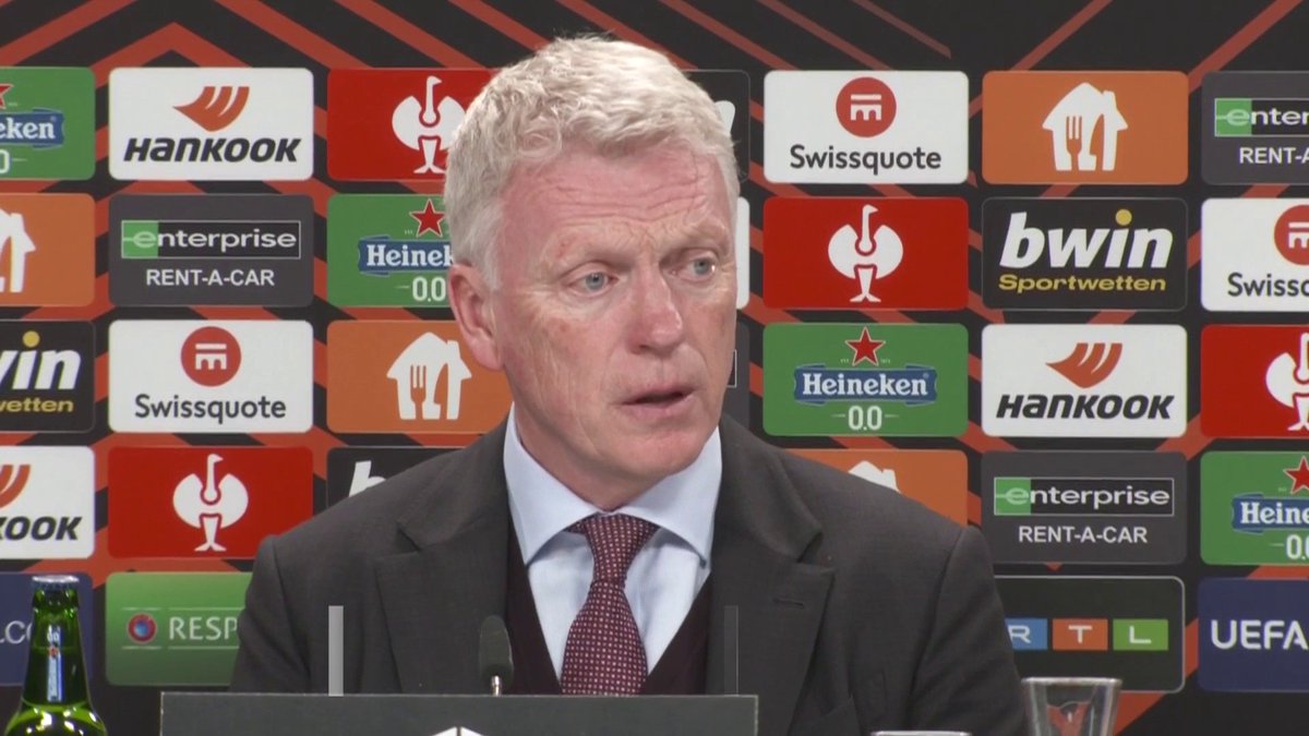 5. David Moyes booted a ball at a ball boy out of frustration when West Ham took on Frankfurt. His reasoning? “It was nicely on the volley for me.”