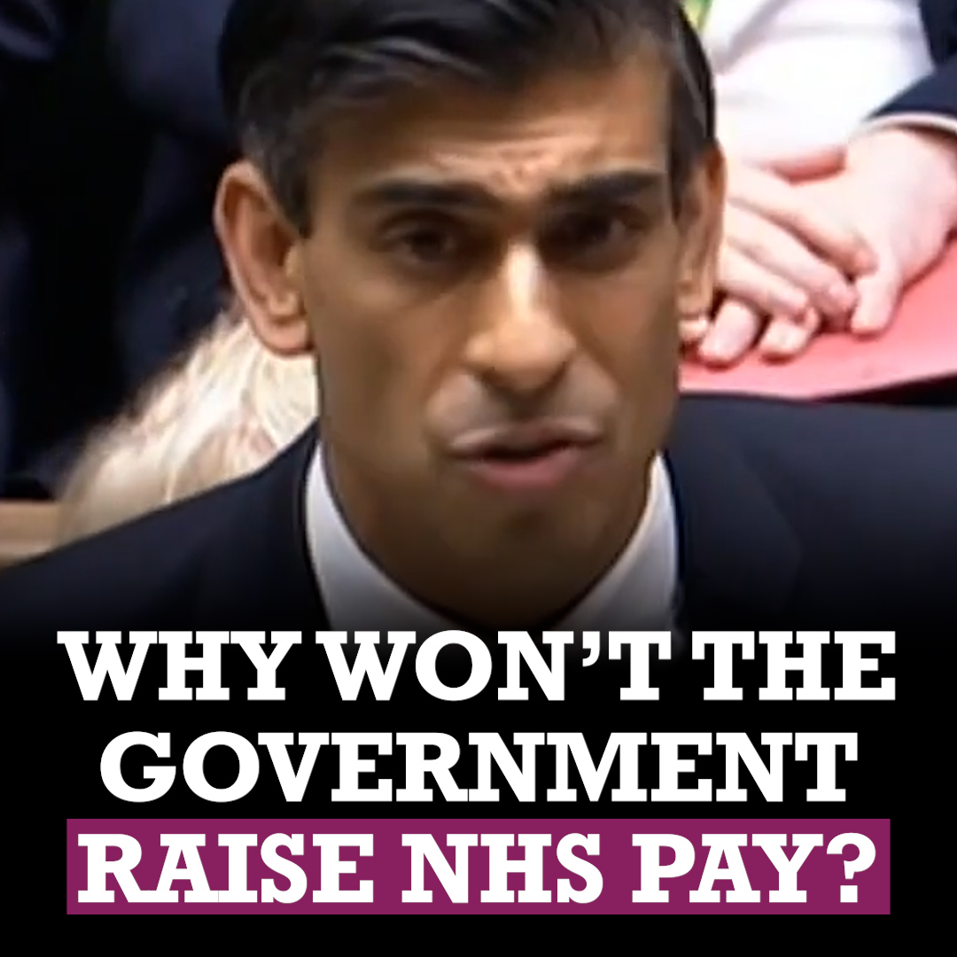 The government could give NHS staff a fair pay rise. They just don't want to.
