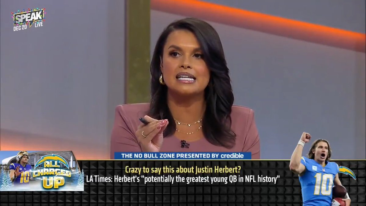 Is Justin Herbert the greatest young QB in NFL history? “I love Justin Herbert but stop putting him in front of people who have accomplished more.” — Joy Taylor