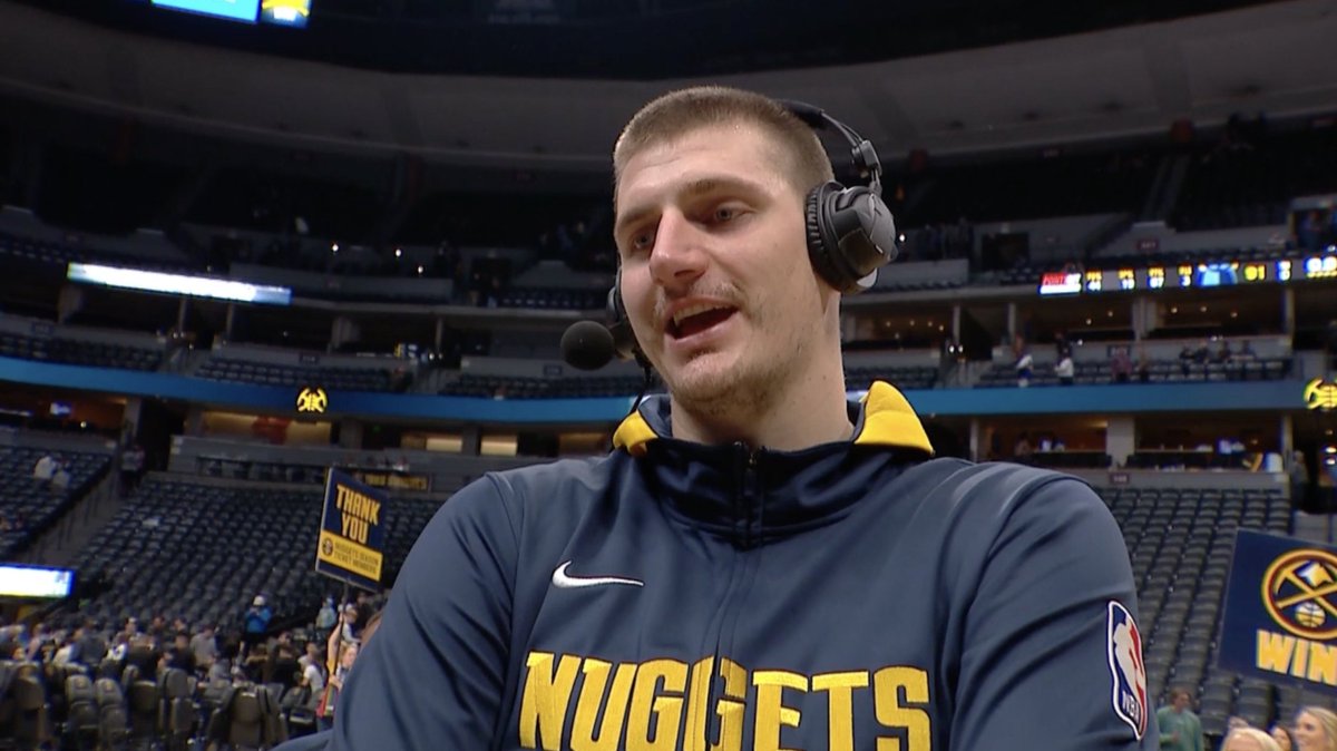 “I just don’t like how the guys are dressing up for the games. Wearing a suit means business, it means that I’m here to do my job.” Jokic 👀