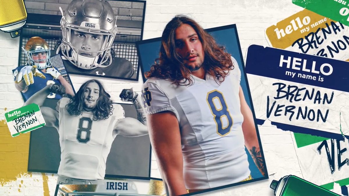 𝐋𝐨𝐜𝐤𝐞𝐝. 𝐈𝐧. Brenan Vernon feels the connection here ☘️ #ThinkBig x #GoIrish