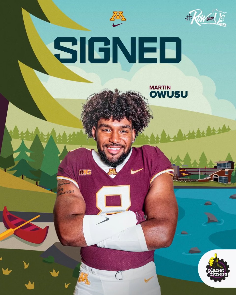 .Martin Owusu🇬🇭 is ready to be a Gopher! Proud to keep the No. 4 Minnesota prospect home! #RowWithUs