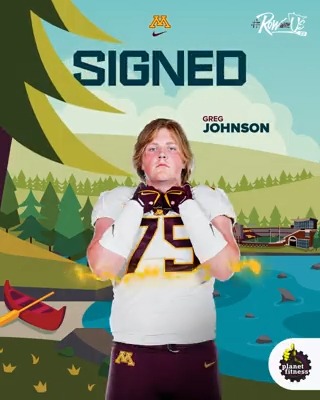 A consensus four-star is staying home to defend the offensive line! Welcome to the Gophers, Greg Johnson! #RowWithUs