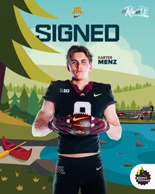 No Dak ➡️ Dinkytown! Welcome to Minnesota, Karter Menz! #RowWithUs