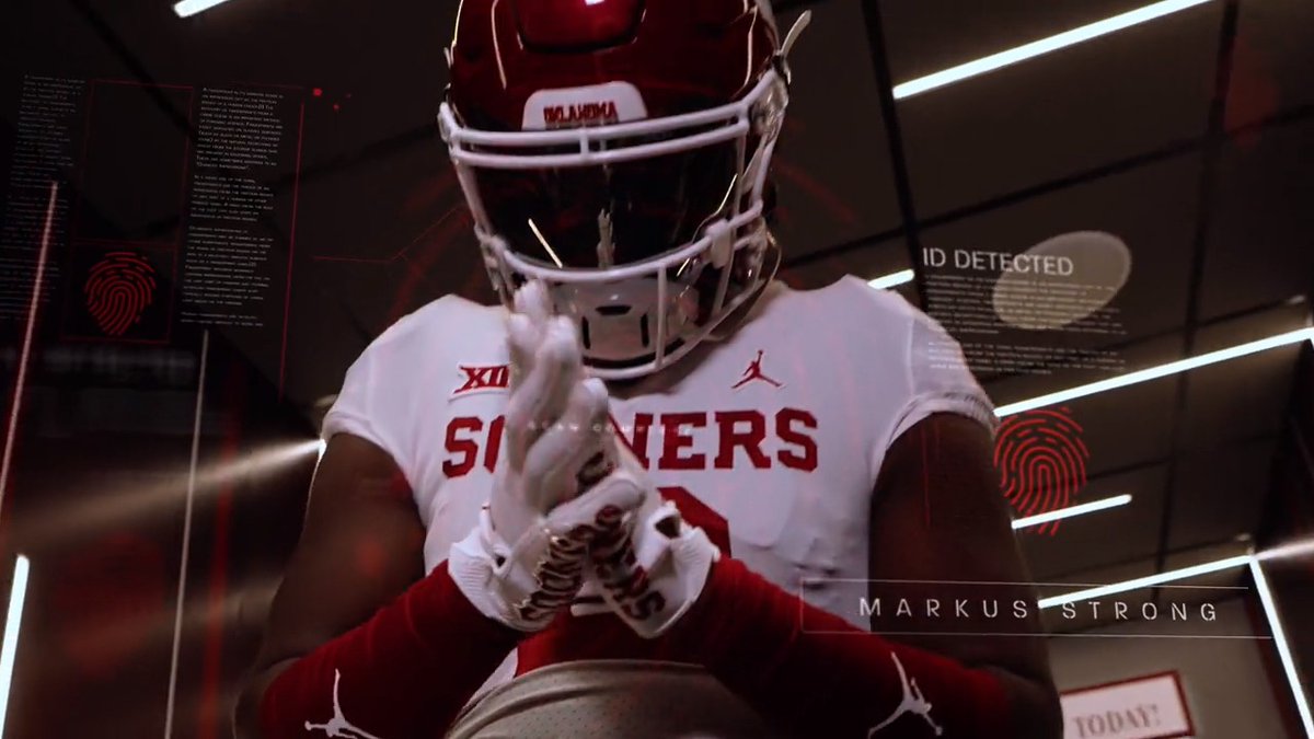 Chosen for your humility and strong work ethic. Welcome to the Oklahoma family Markus Strong! 🧬 #OUDNA | #CHO23N