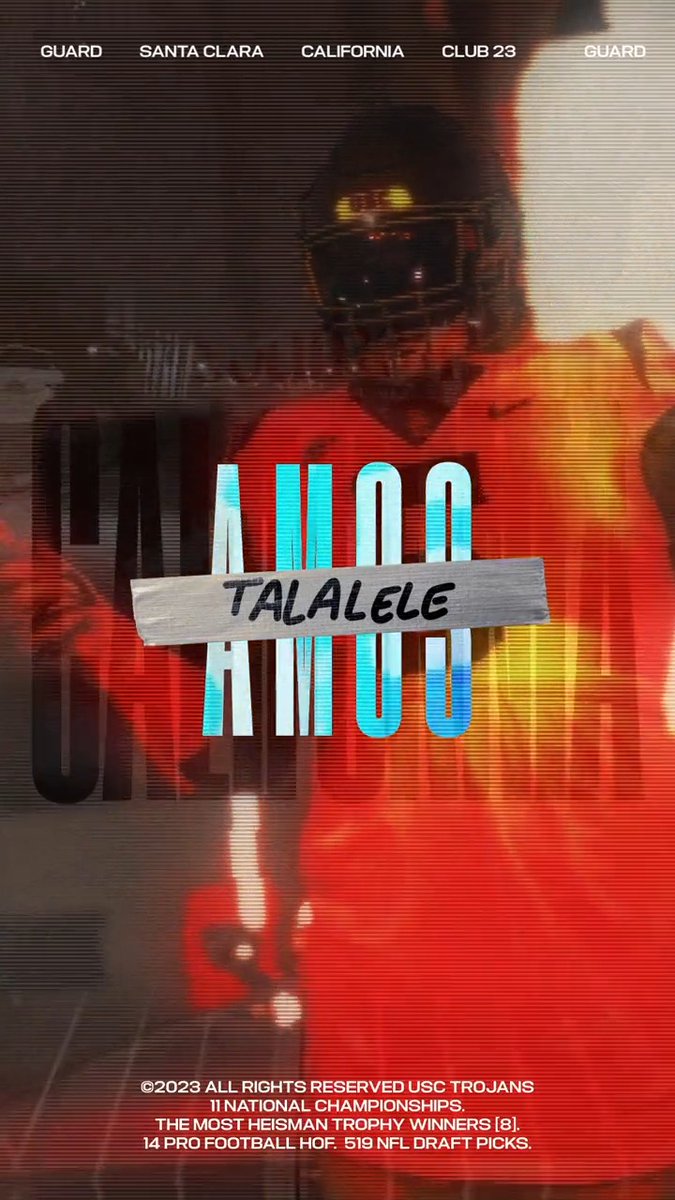 This offensive lineman is dominant and light on his feet for a guy of his stature 😤 Welcome home Amos Talalele🇦🇸! ✌️ #ClubXXIII Beats by Dre
