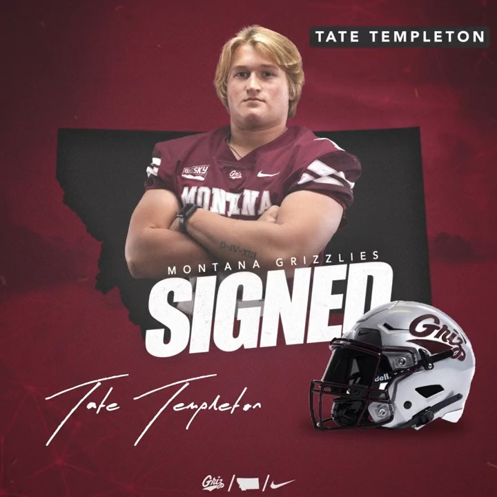The big man is staying HOME! Help us welcome Tate Templeton to the Griz Fam! #GoGriz // #TheGrizof23