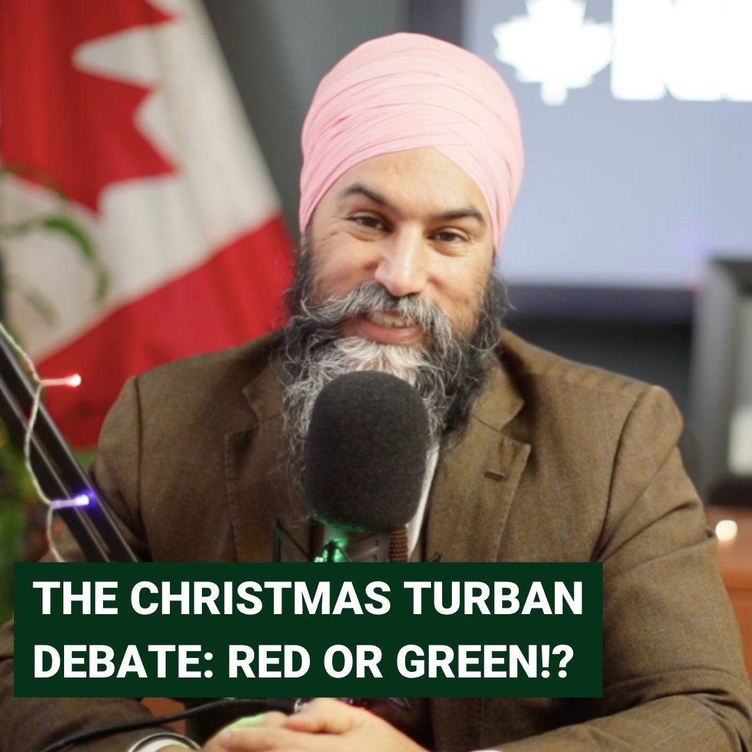 Friends! Help me pick the perfect holiday turban! Okay, so here’s the deal: Gurkiran and I are having a debate - the question is which turban colour is the most festive. I say Green like a Christmas tree. 🎄 Gurkiran says red like Rudolph’s nose. 🦌